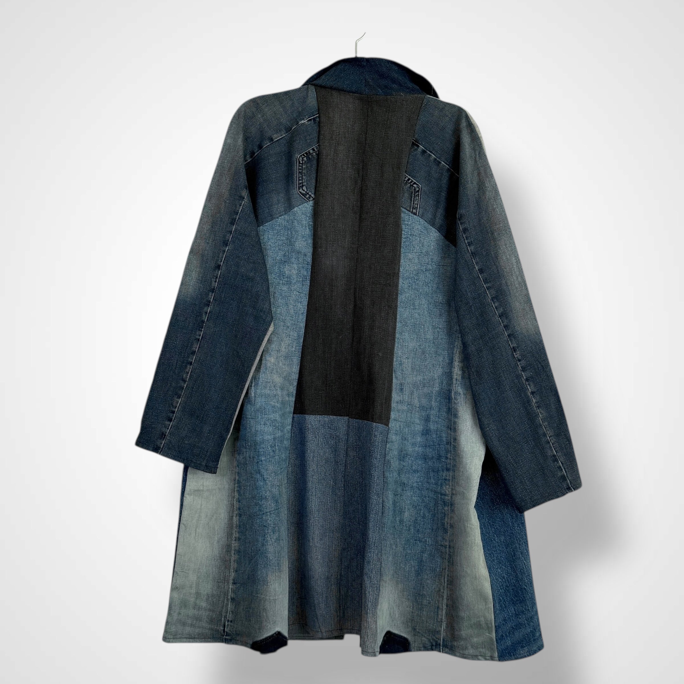 Denim Long Jacket - Oversized