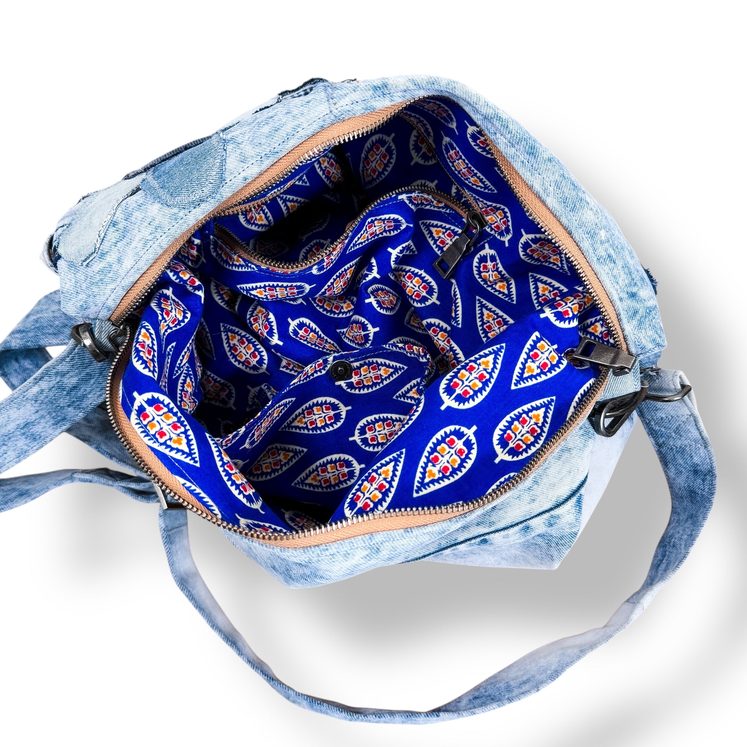 Denim Hippie Bag - XL