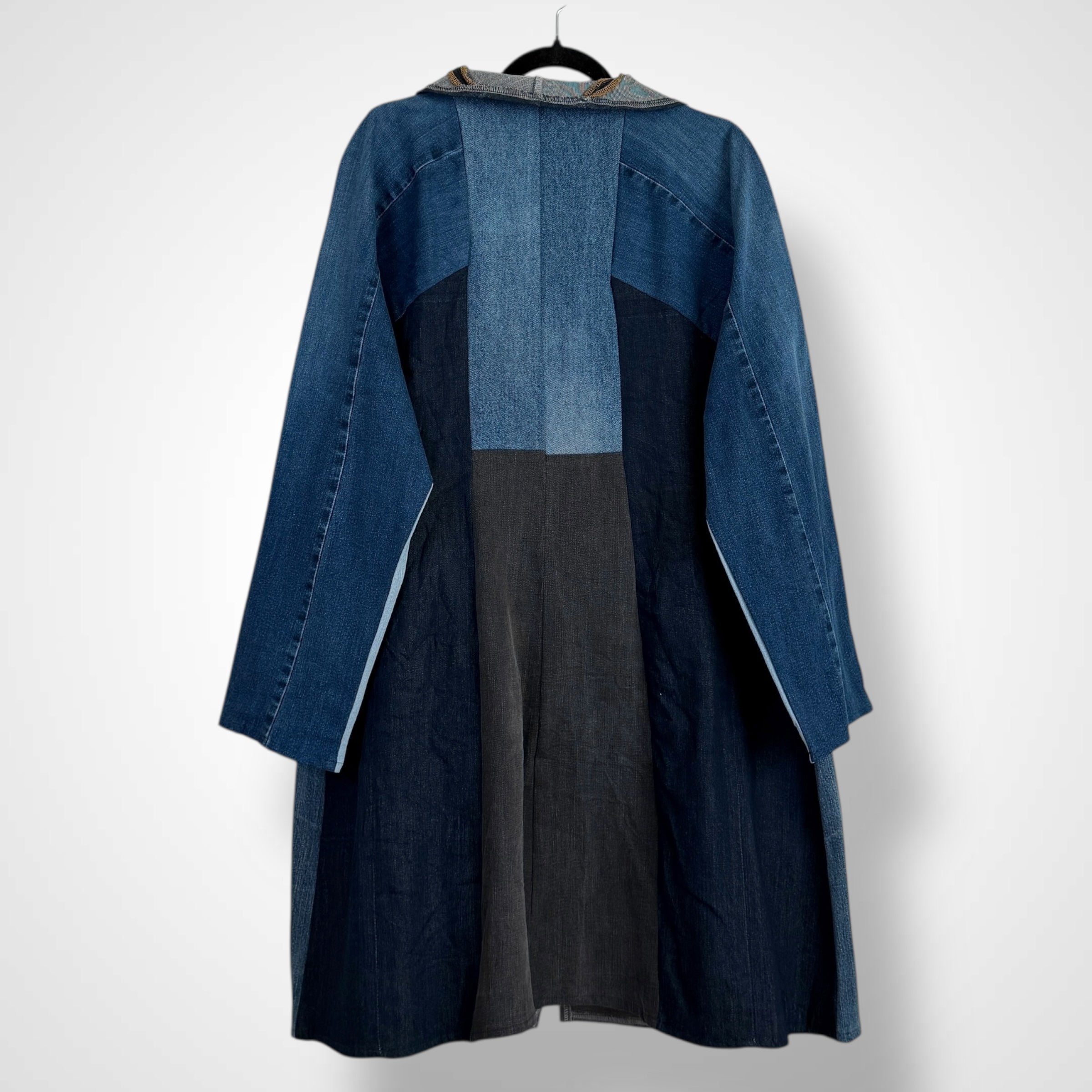 Denim Long Jacket - Oversized