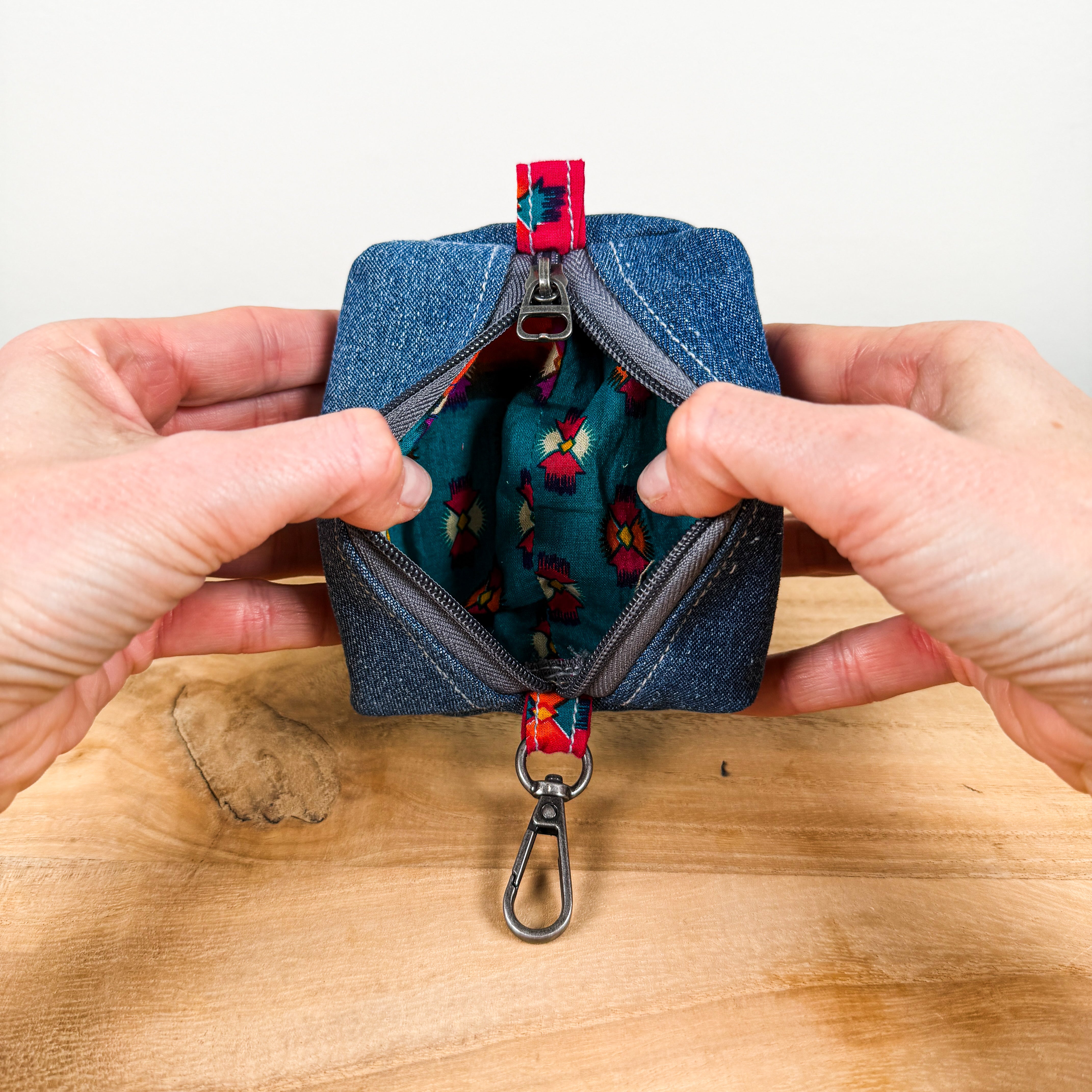 Upcycled Clip Pouch - Set of 2
