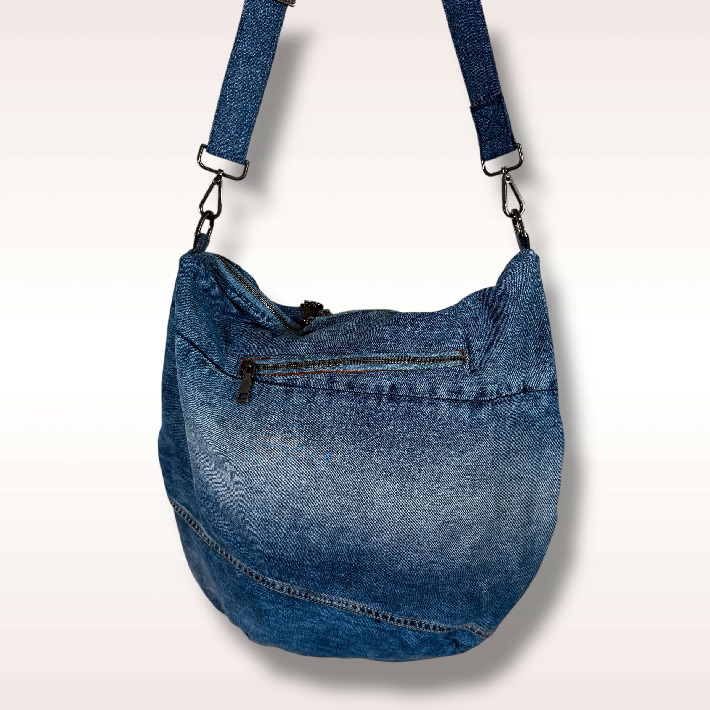 Denim Hippie Bag - XL
