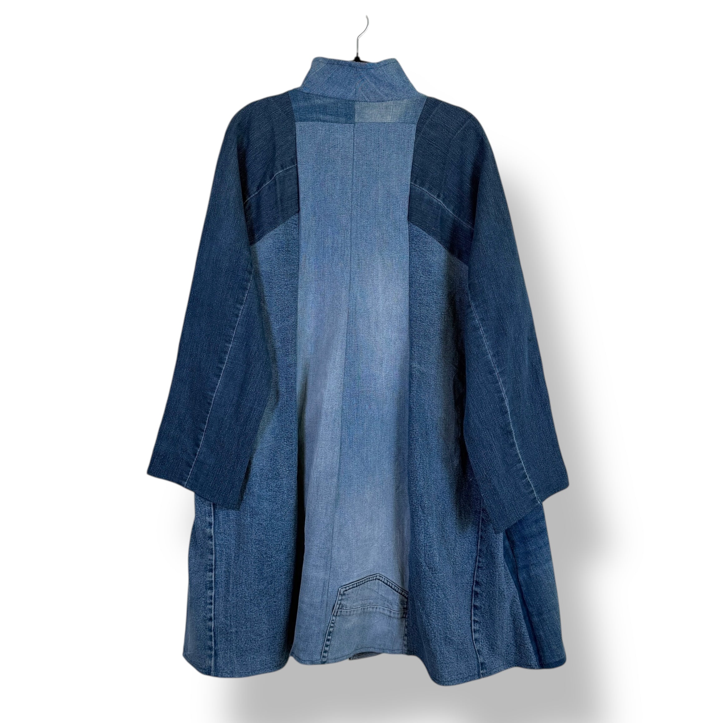 Denim Long Jacket - Oversized +