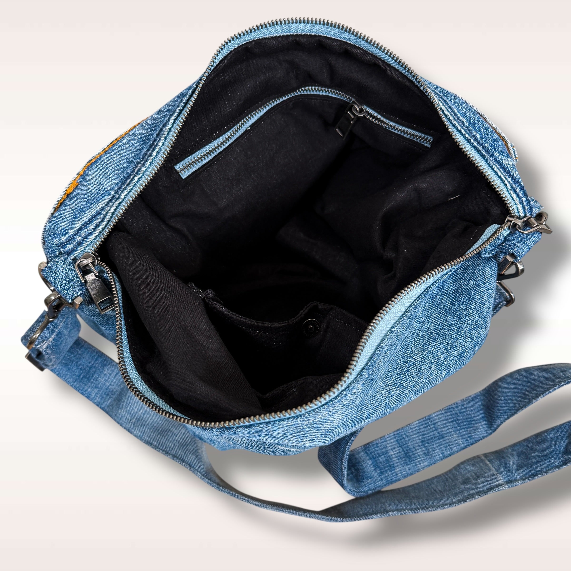 Denim Hippie Bag - XL
