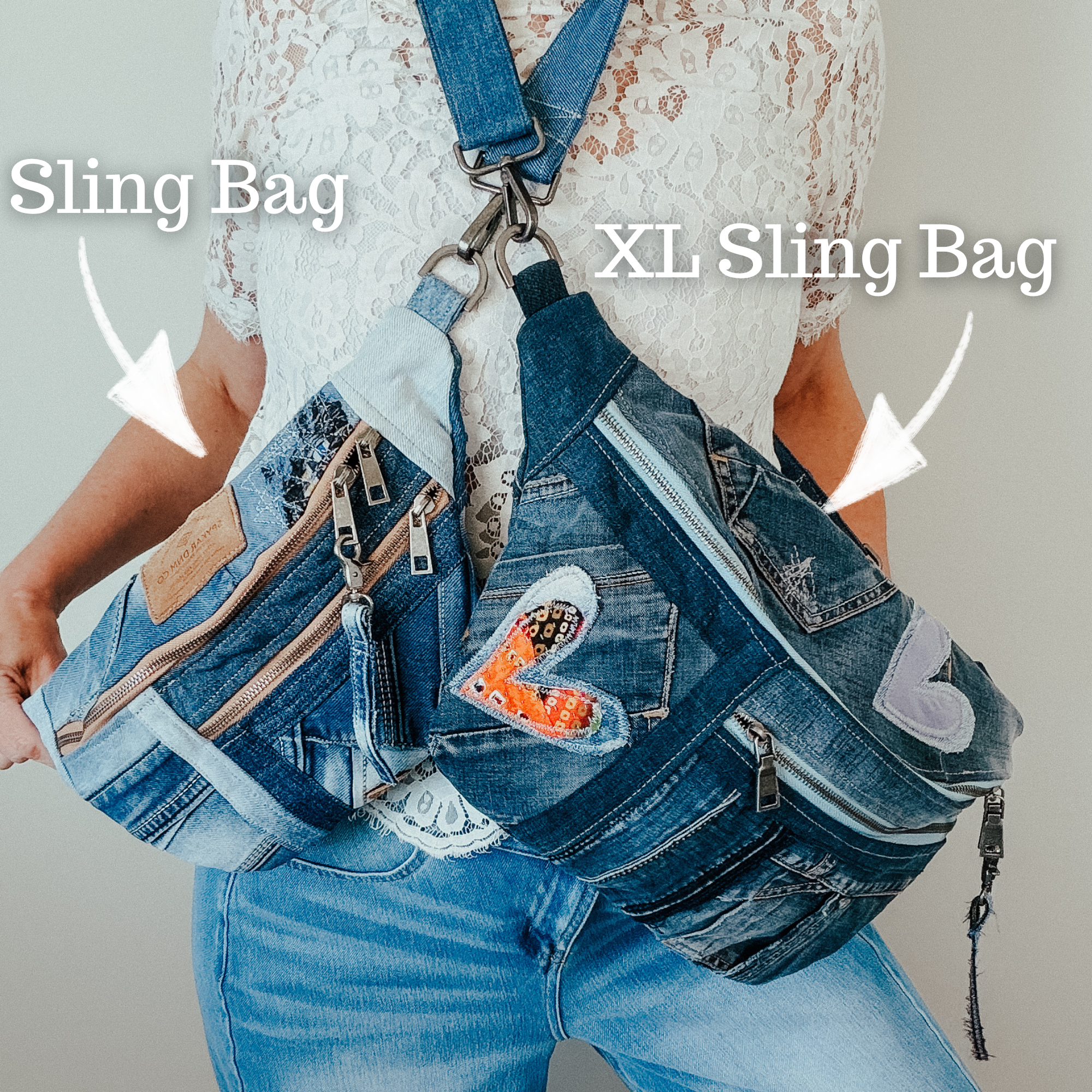 Denim Sling Bag