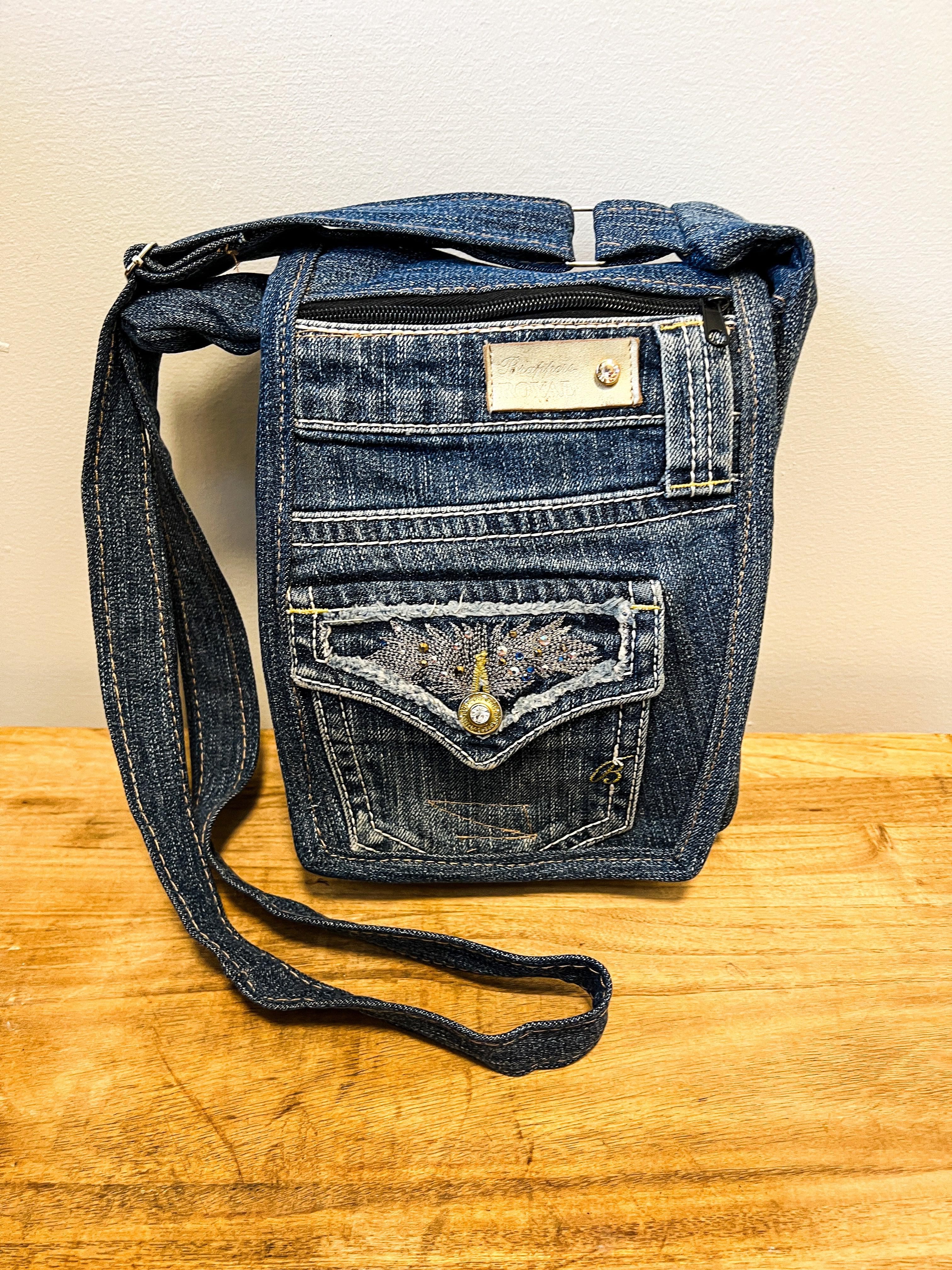 Fabric Blue Denim Sling Bags, For Casual Wear at Rs 350/piece in Pune | ID:  2851646023133
