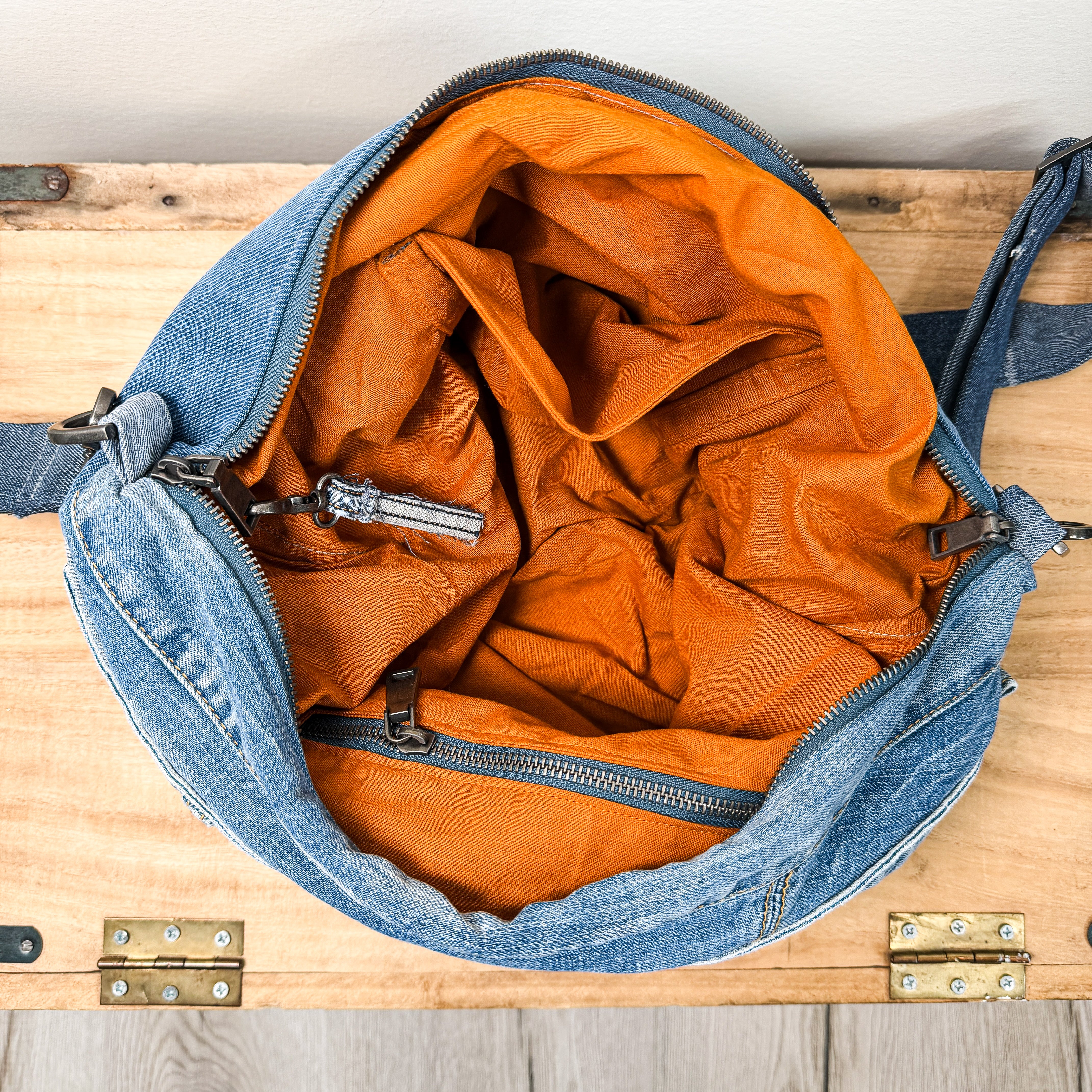 Denim Hippie Bag - XL