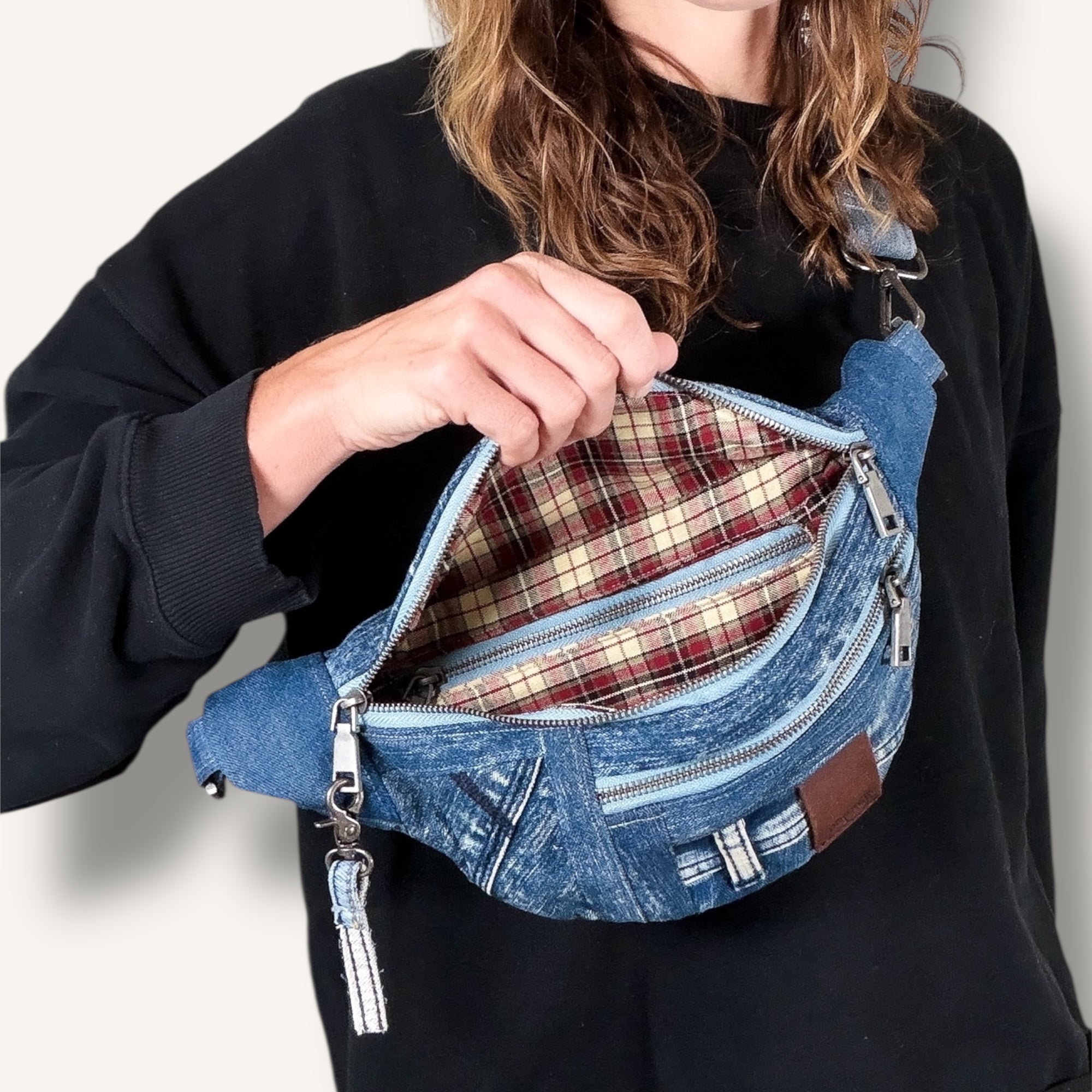Denim Sling Bag