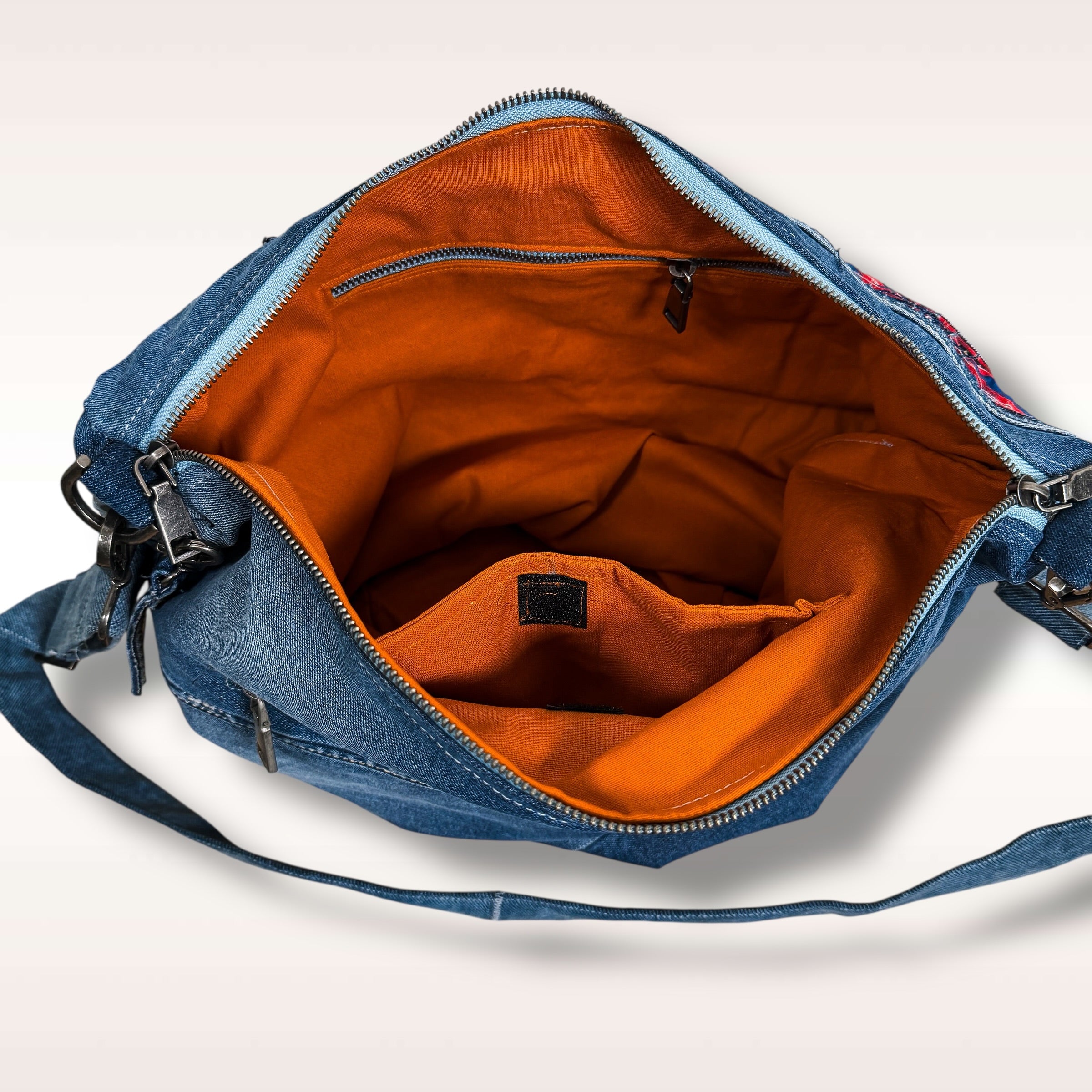 Denim Hippie Bag - XL