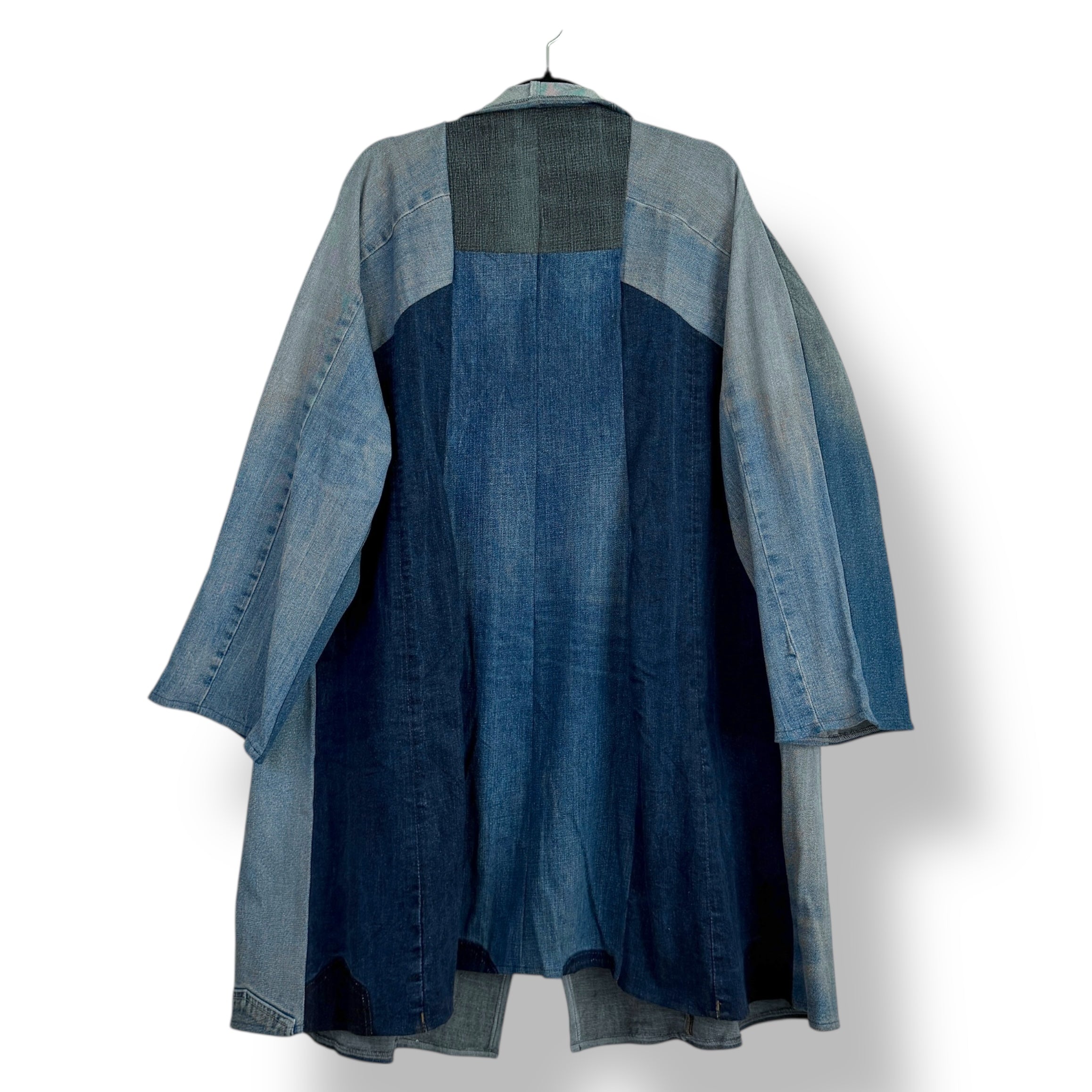 Denim Long Jacket - Oversized +