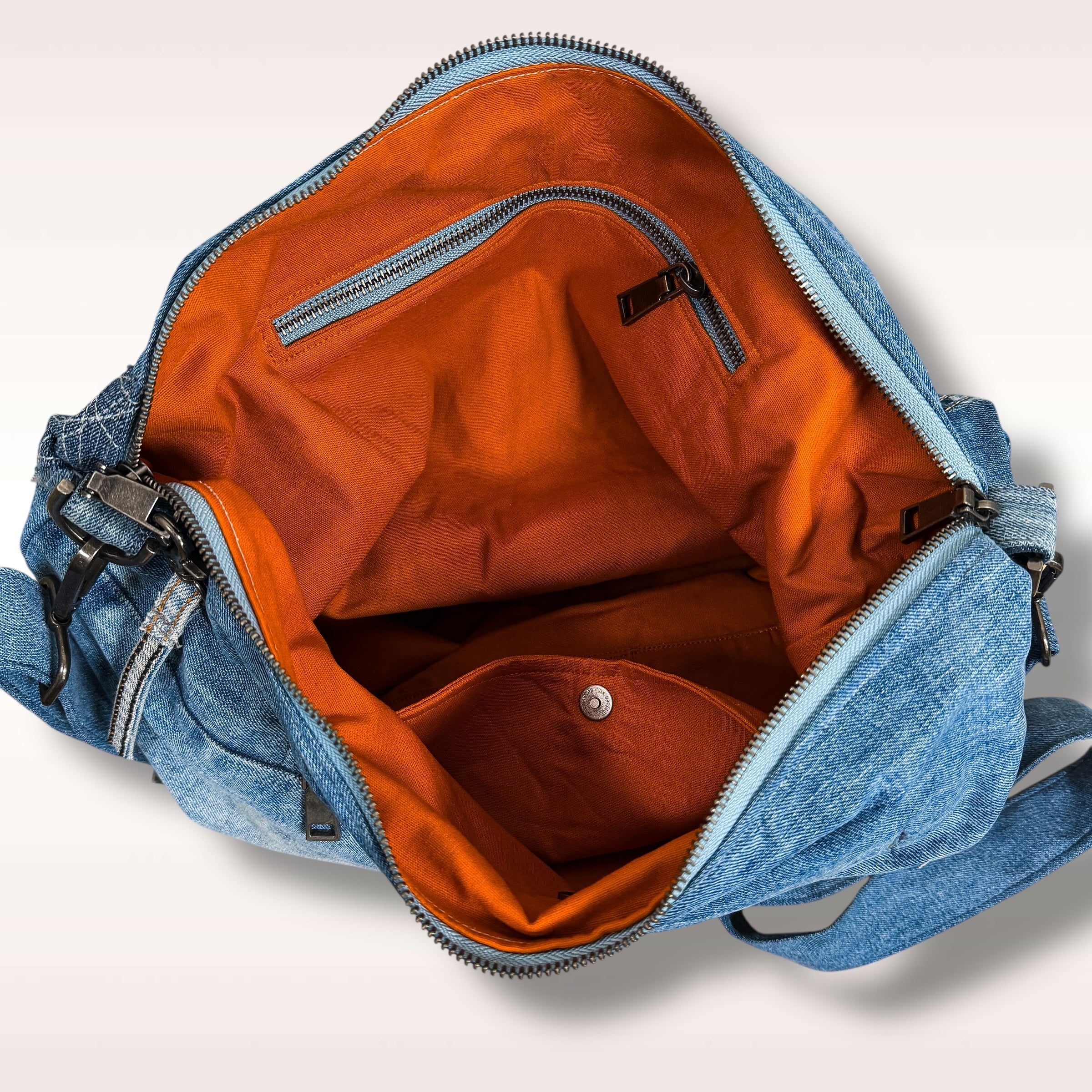 Denim Hippie Bag - XL
