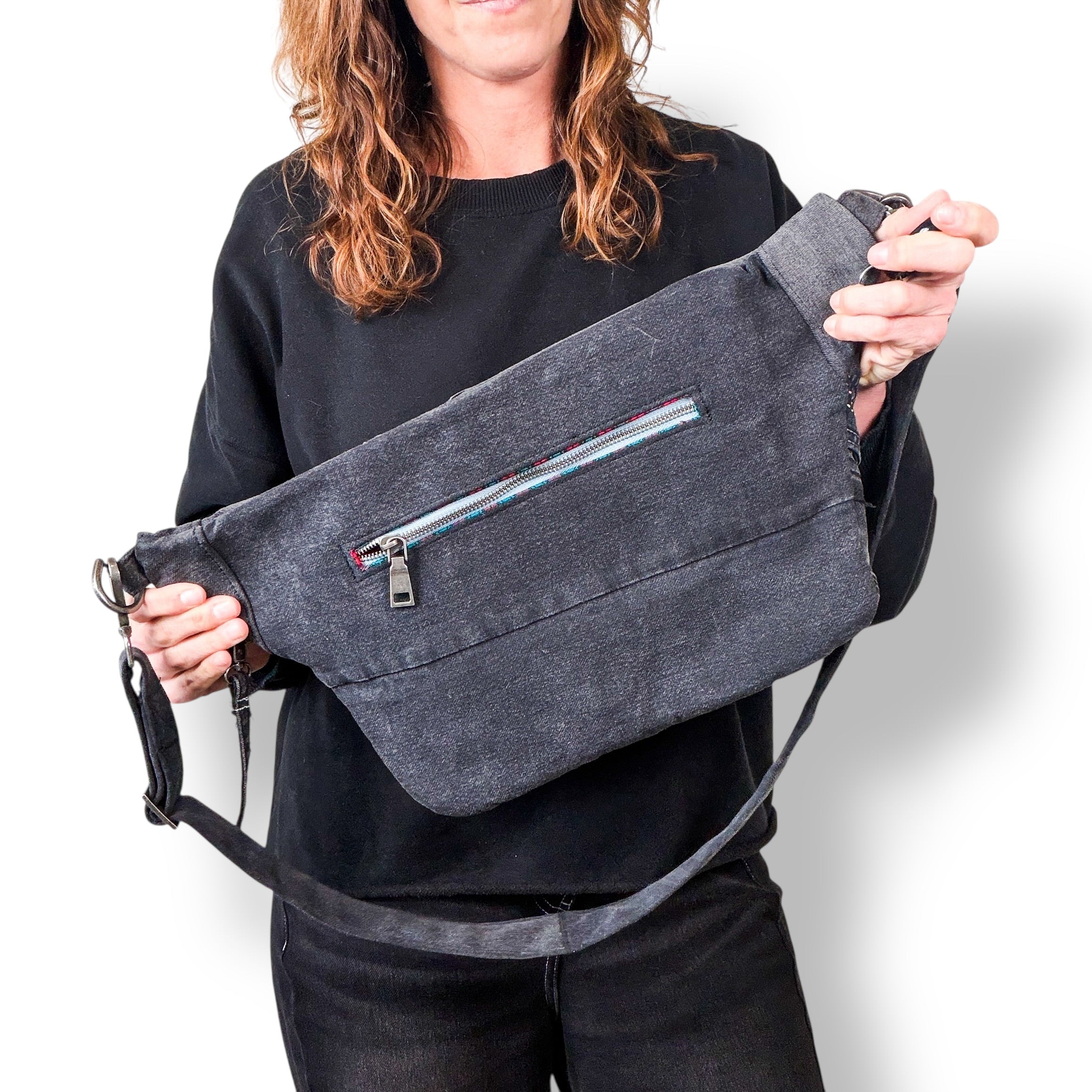 Denim Sling Bag XL