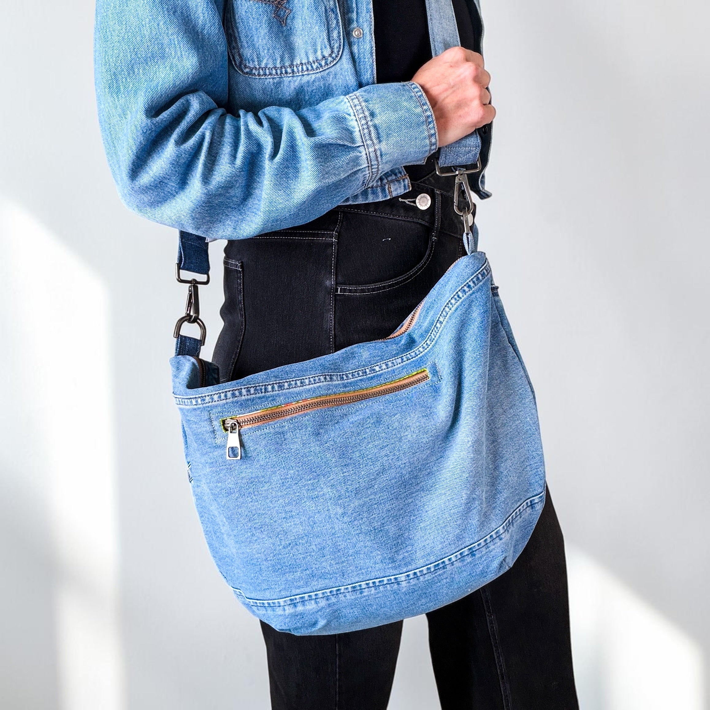Denim Hippie Bag