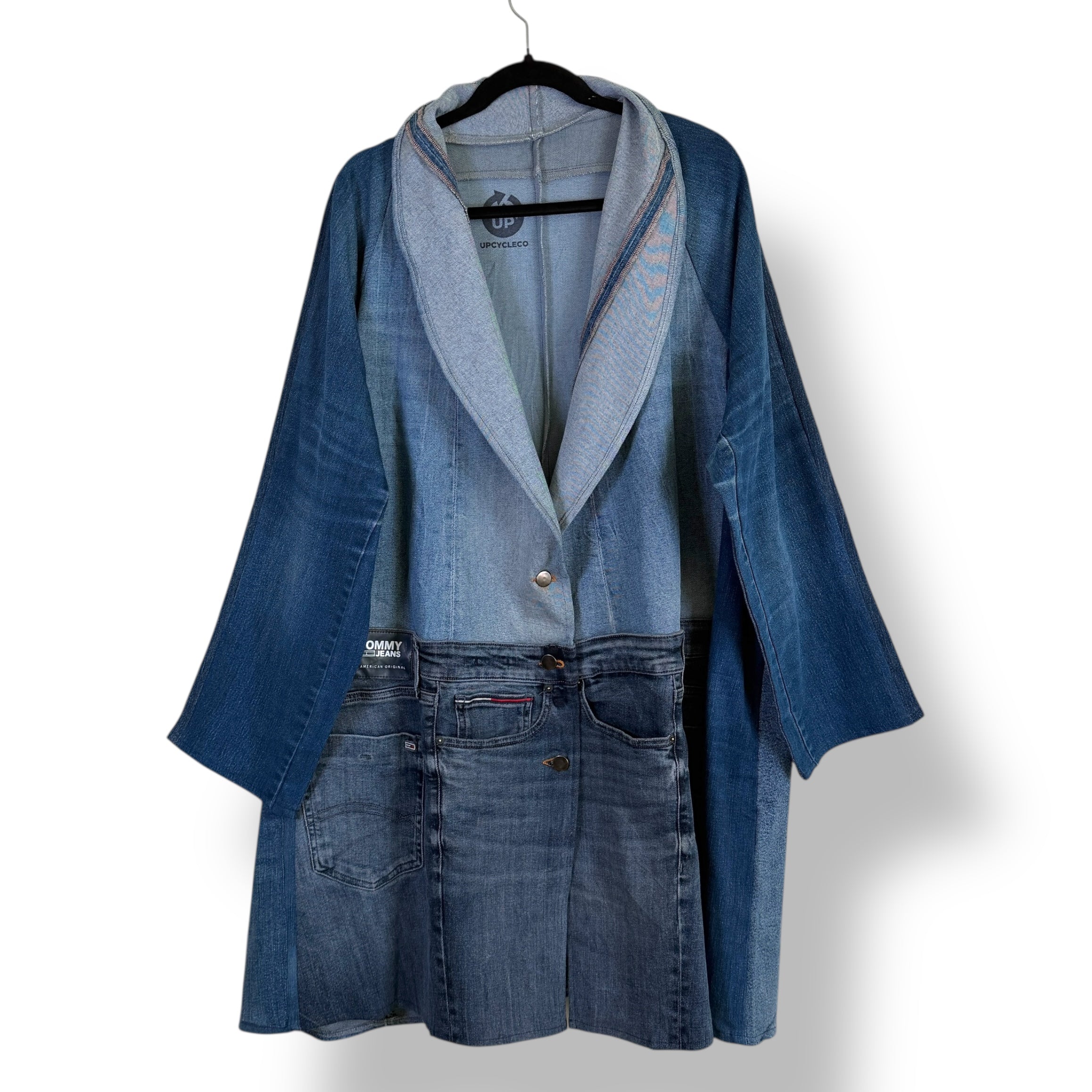 Denim Long Jacket - Oversized +