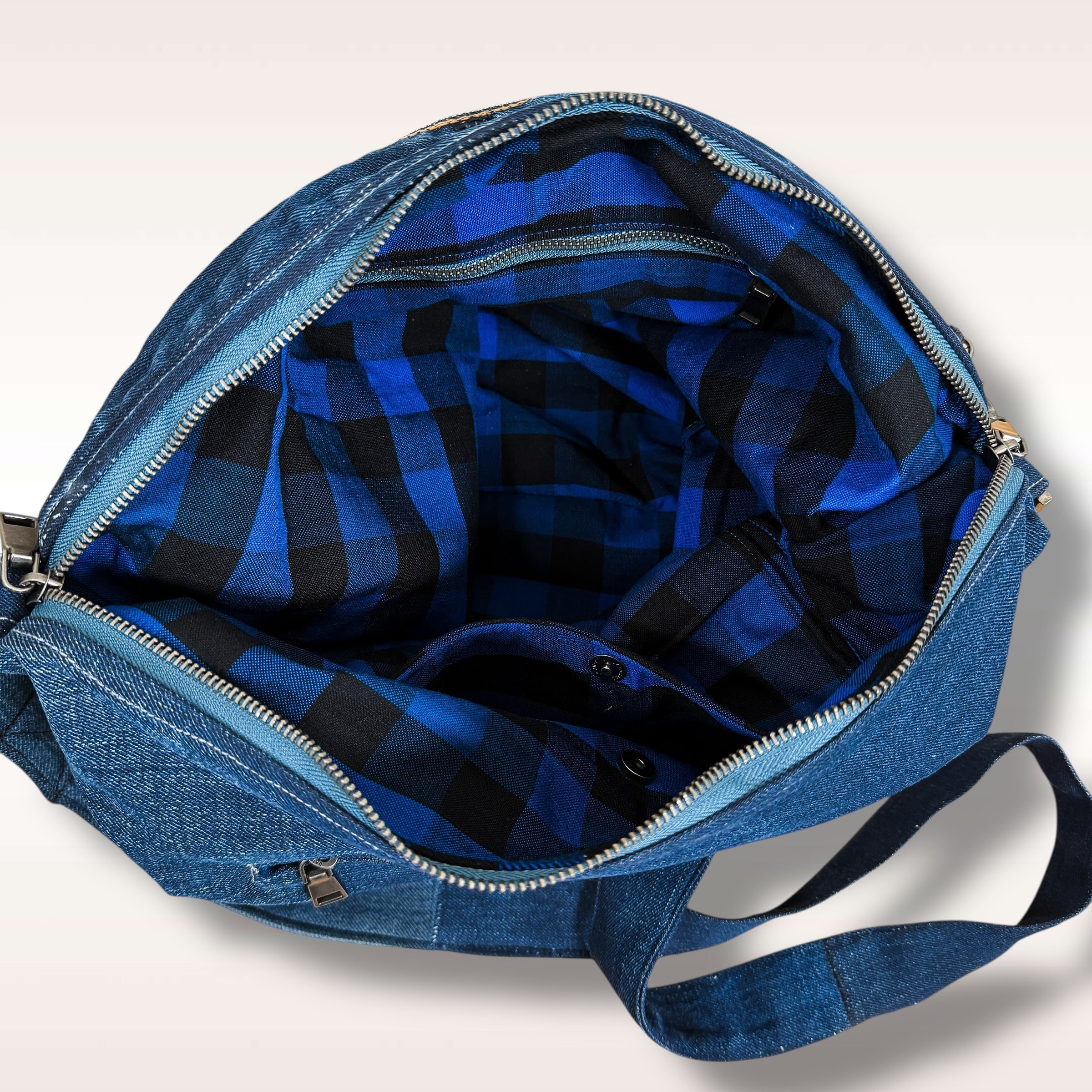 Denim Hippie Bag - XL