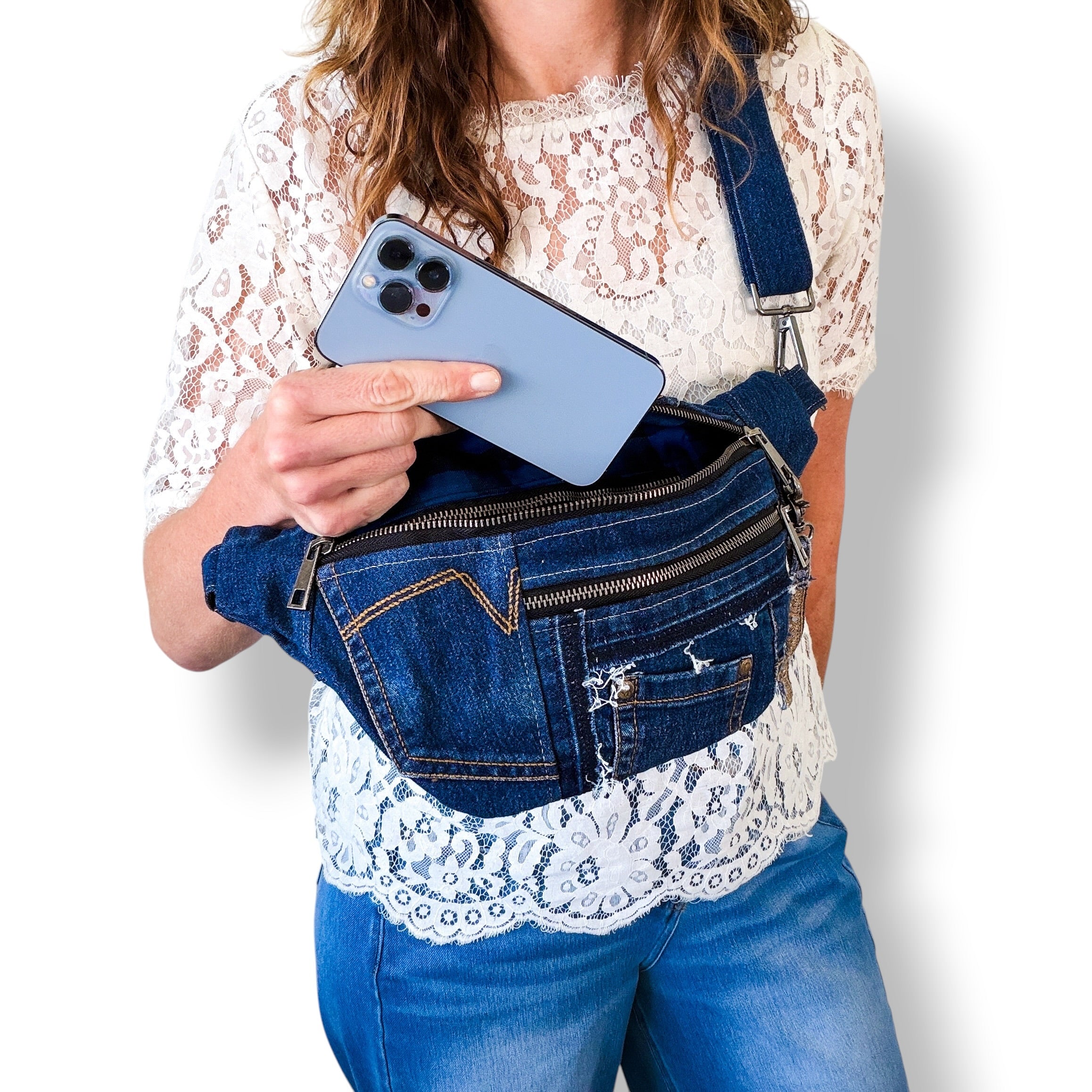 Denim Sling Bag