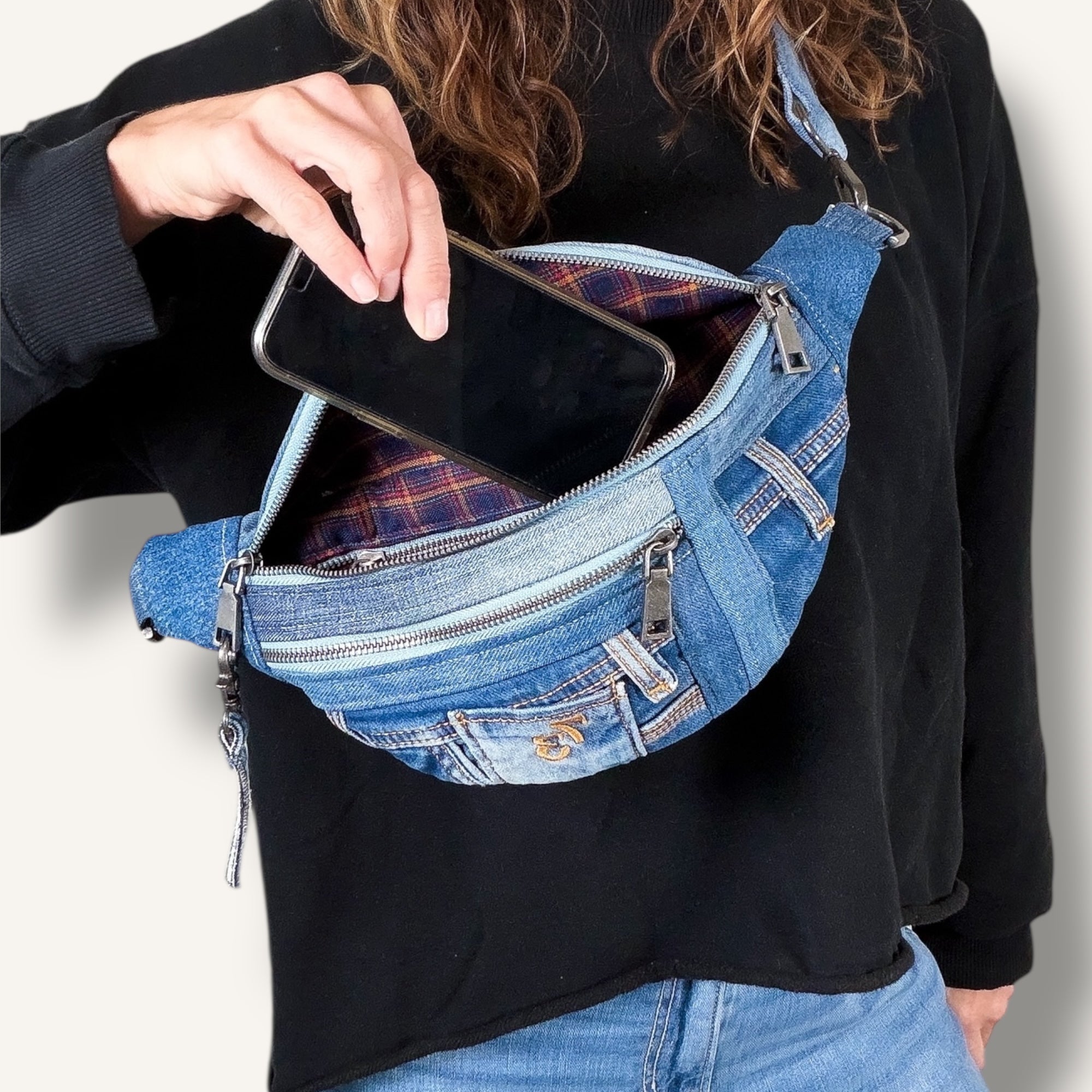 Denim Sling Bag