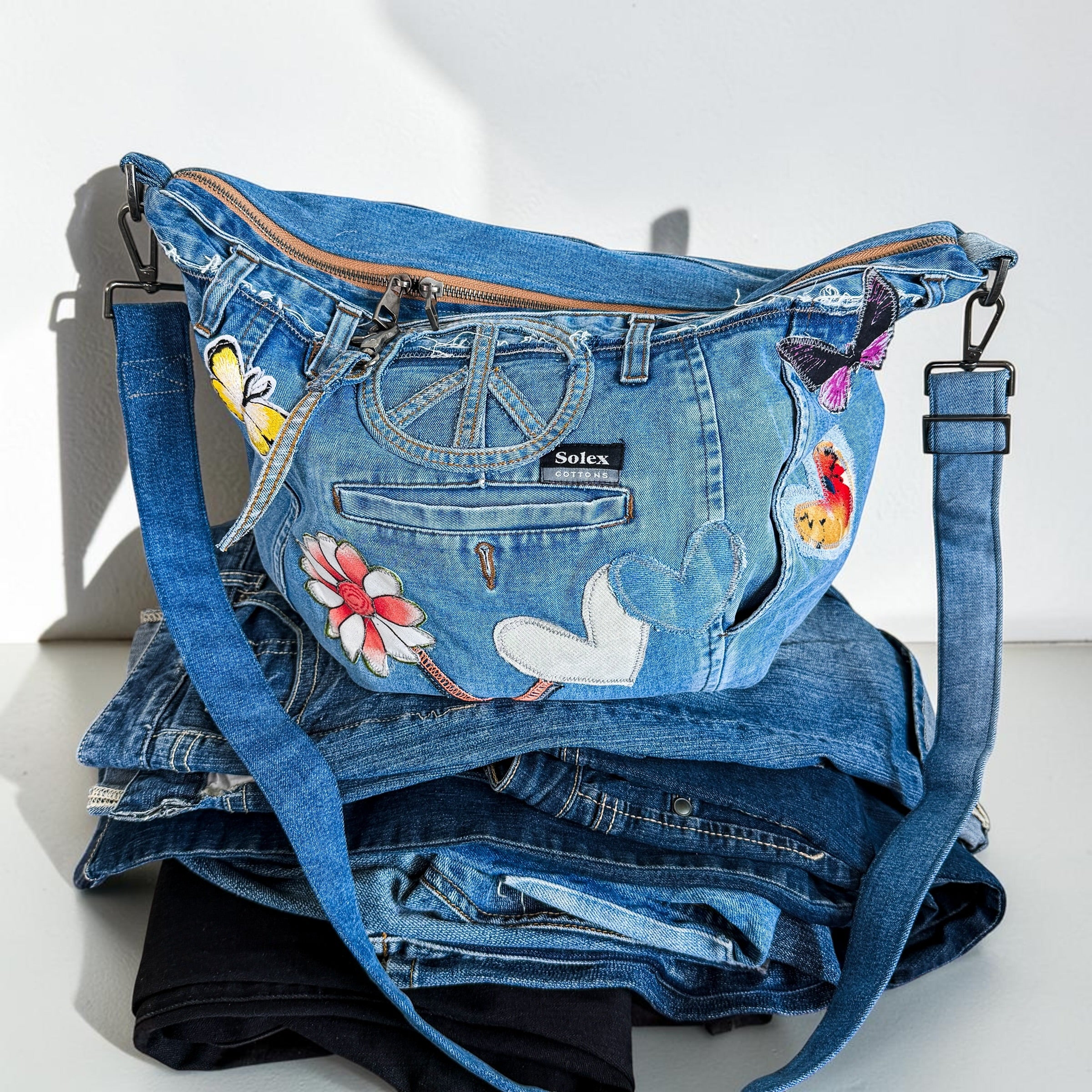 Denim Hippie Bag