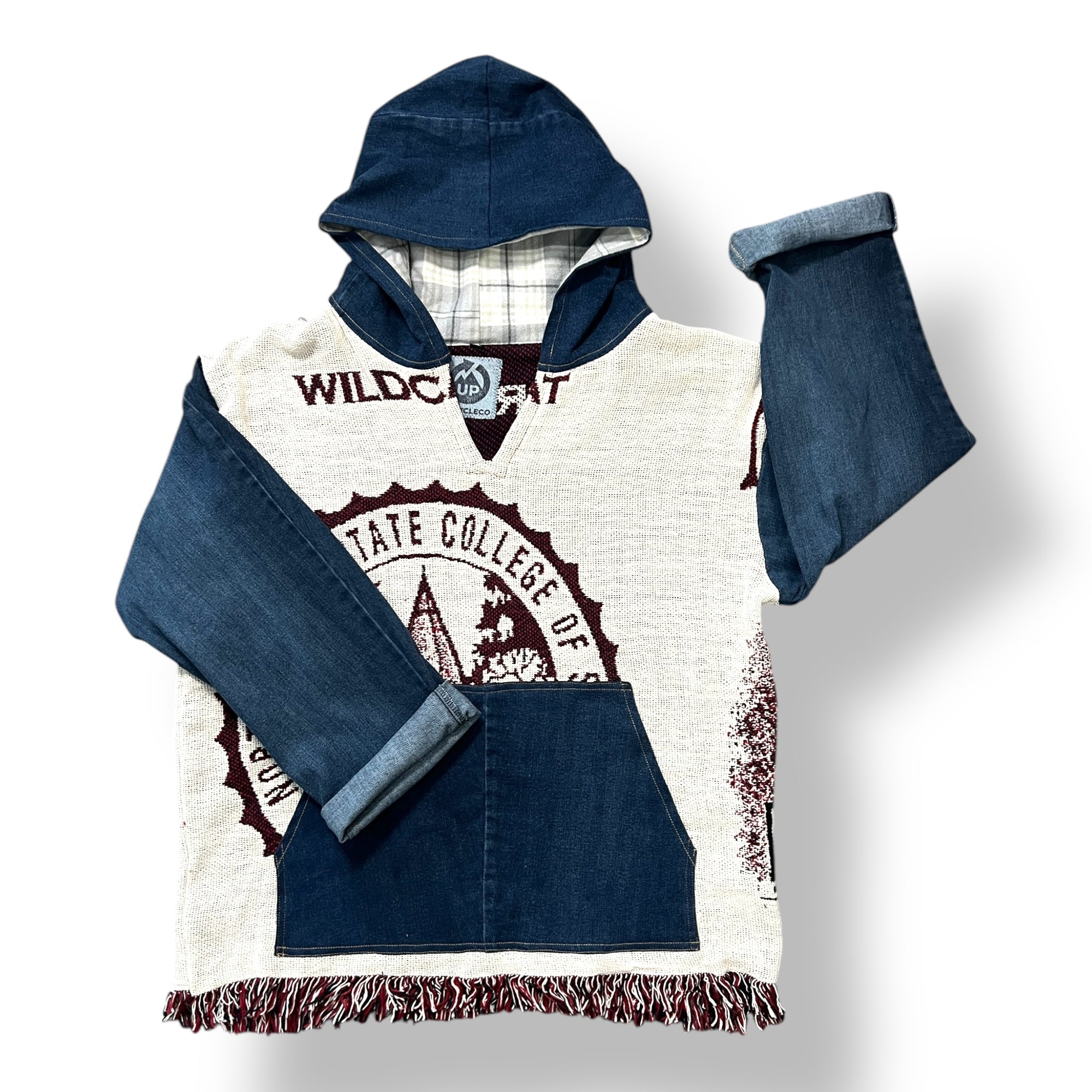 Denim Tapestry Hoodie - XL Unisex