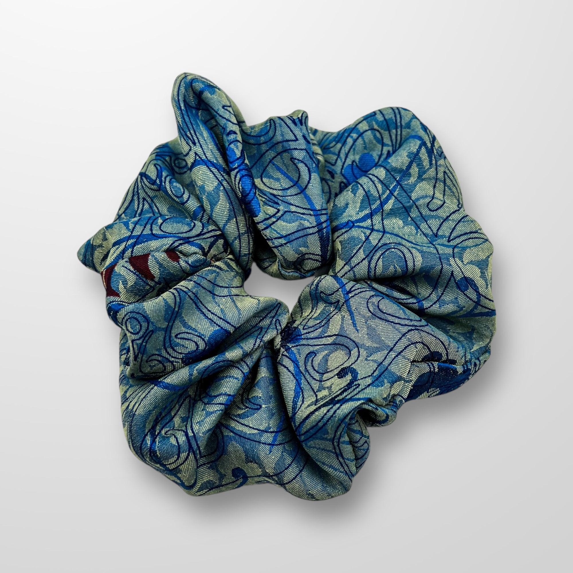 Upcycle scrunchies. Eco-friendly hair accessories. Recycled scrunchies.