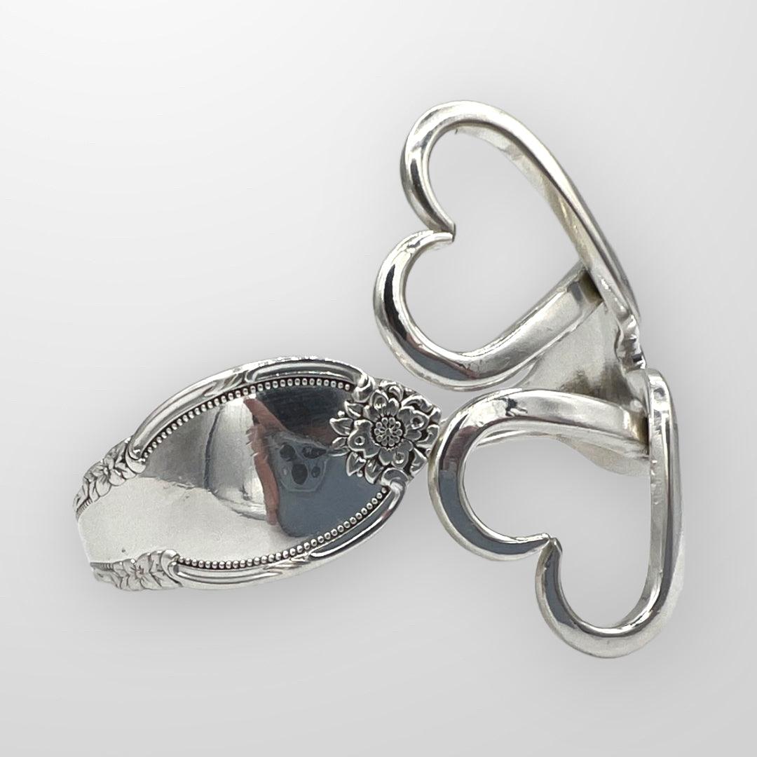 Upcycle Double Heart Fork Bracelet Medium - UPCYCLECO 