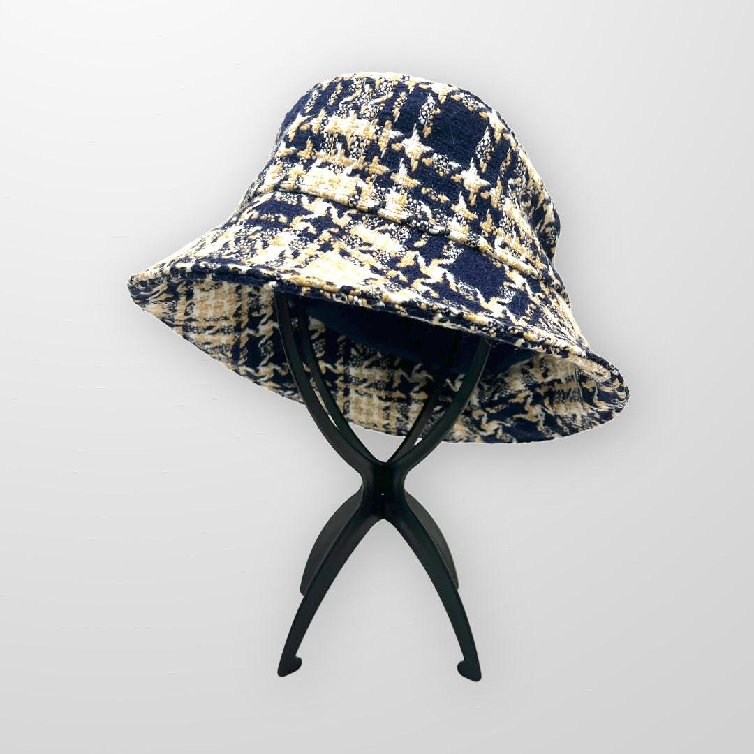 Upcycle Bucket Hat from repurposed textiles. Ethical fashion. Affordable sustainable clothing.
