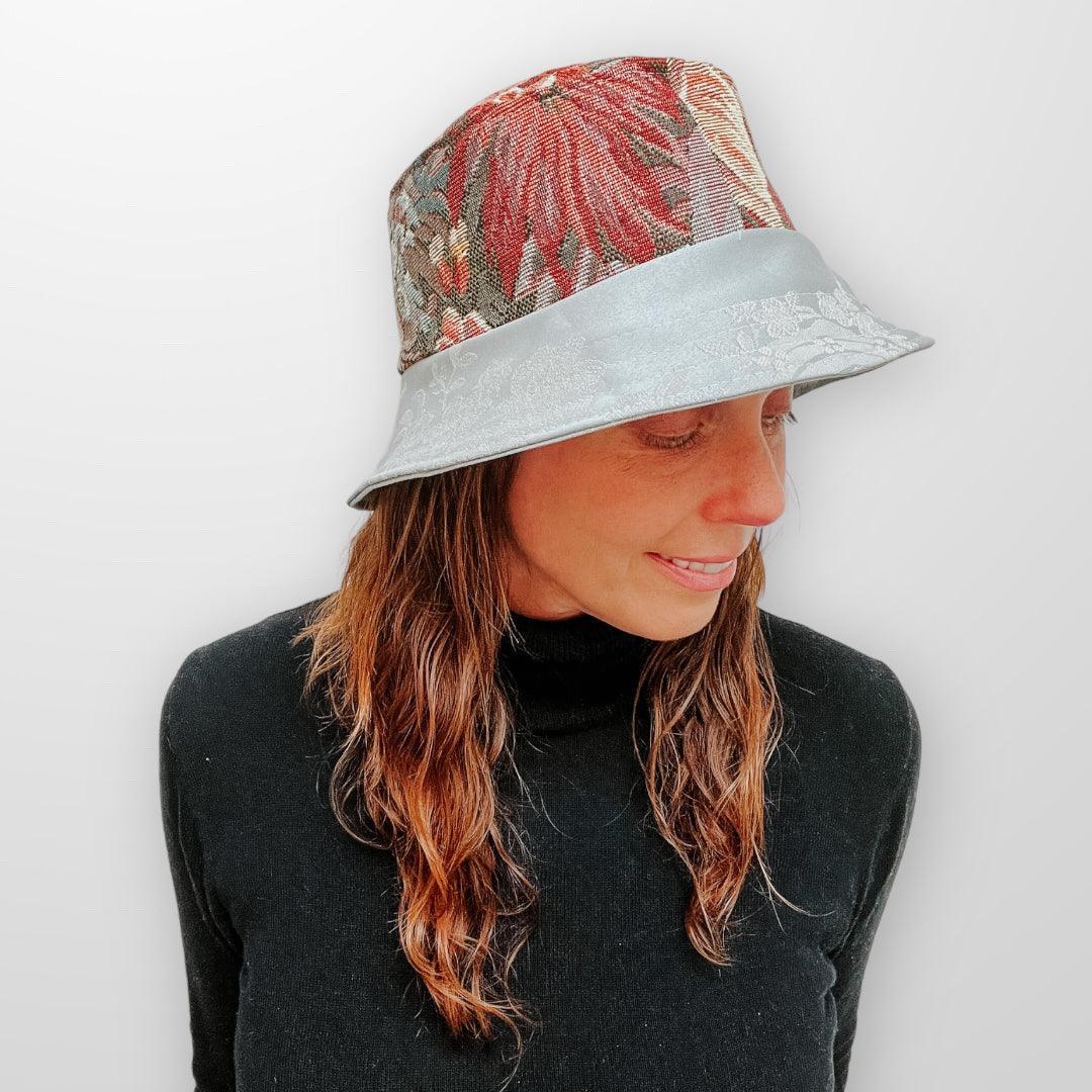 Vintage Sheets Upcycled Bucket Hat: Donald (1 of 1) — Second Hand